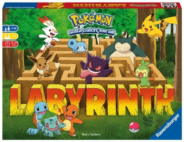 Ravensburger Pokémon Labyrinth, Lautapeli, Perhe, 7 vuotta, Perhepeli, Perhepelit
