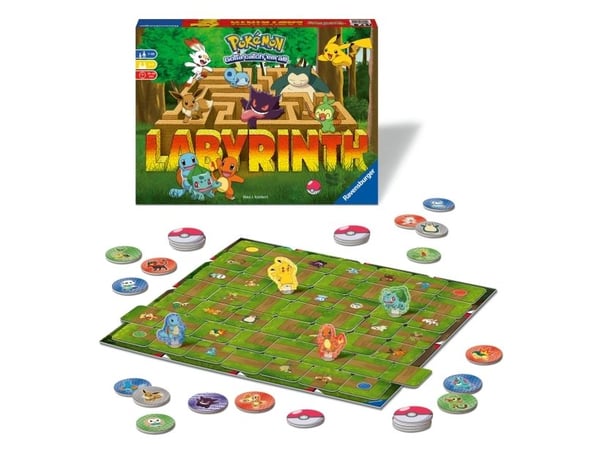 Ravensburger Pokémon Labyrinth, Lautapeli, Perhe, 7 vuotta, Perhepeli, Perhepelit