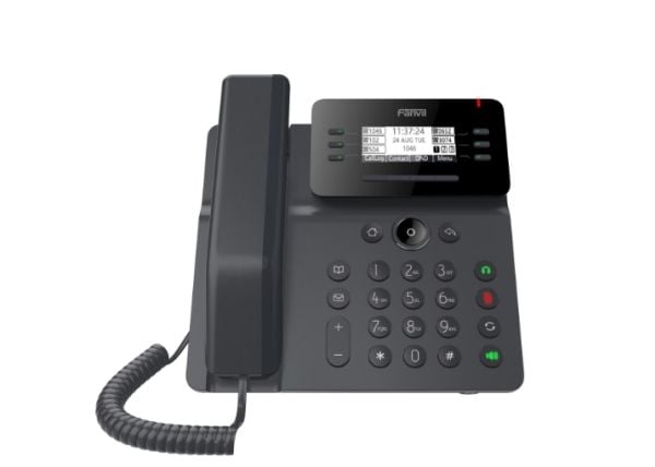 Fanvil V62, IP-telefon, Sort, Kablet håndsett, SIP-info, 6 linjer, 1000 oppføringer
