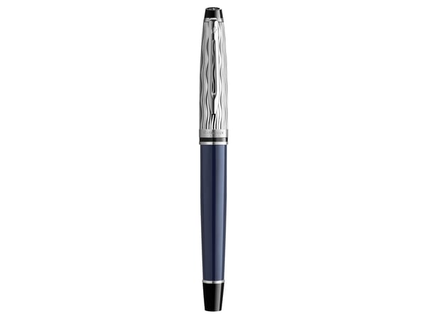Waterman Expert, Blå, Blå, Lack, Medium, Presentask, 1 styck