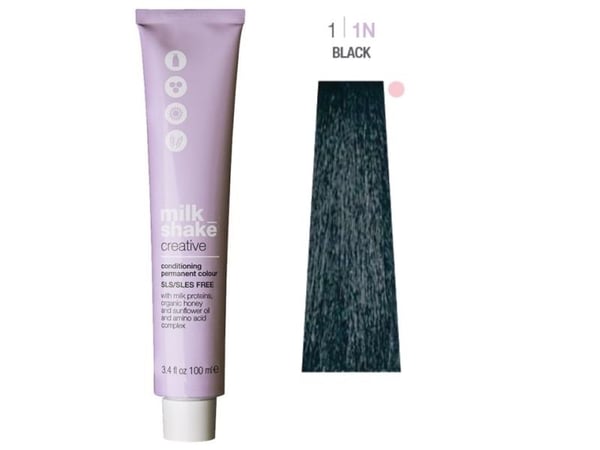 Milk Shake Creative Permanent Hair Dye 11N Black 100 ml (för kvinnor)