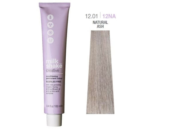 Milk Shake permanent hårfärg SLS/SLES-fri 12.0112NA Natural Ash 100 ml