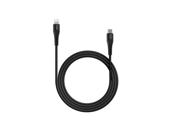 Canyon CNS-MFIC4B - Lightning-kabel - USB-C hann til Lightning hann - 1.2 m - svart - USB Power Delivery (18 W)
