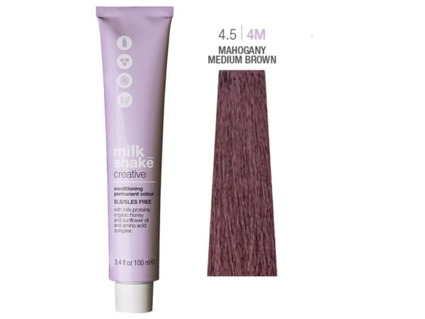 Permanent maling Milk Shake Creative 4,54M, Kastanje Medium Mahogny, 100ml