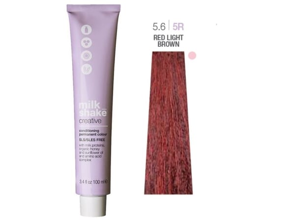 Milk Shake Creative permanent hårfärg 5.65R red light brown 100 ml