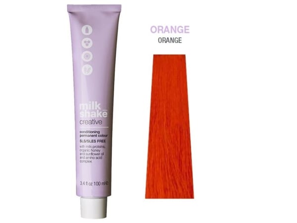 Vopsea permanenta Milk Shake Creative Orange, Portocaliu, 100ml Vopsea permanenta Milk Shake Creative Orange, Portocaliu, 100ml