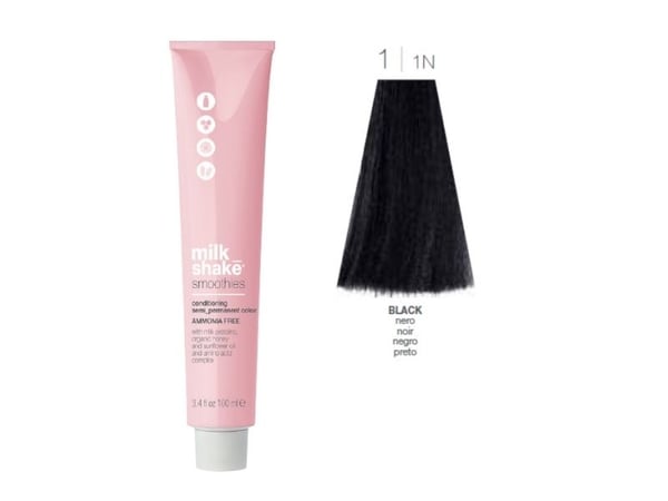 Milk Shake Smoothies semi-permanent hårfarge 11N Black 100 ml