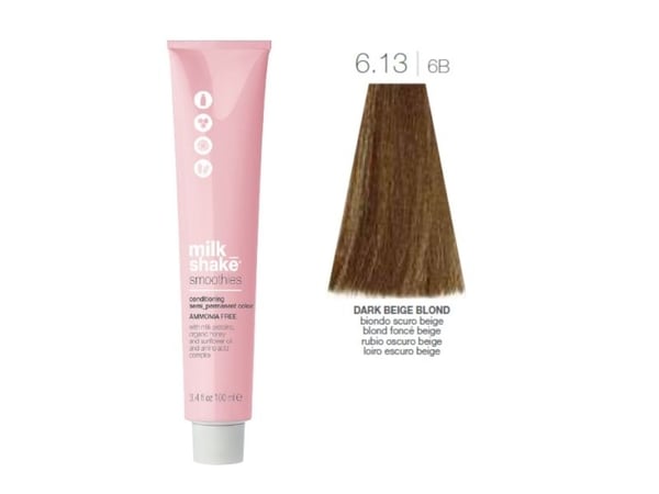 Vopsea semi-permanenta Milk Shake Smoothies 6.136B, Blond Inchis Bej, 100ml