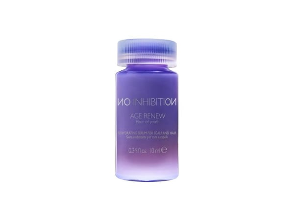 Milk Shake-sett – No Inhibition – Age Renew, rehydrerende O2-hårserum, silkeaktig & sunn, 4 stk, 10 ml (for kvinner)