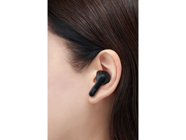 JVC HA-A3T - True wireless-hodetelefoner med mikrofon - ørepropp - Bluetooth - svart