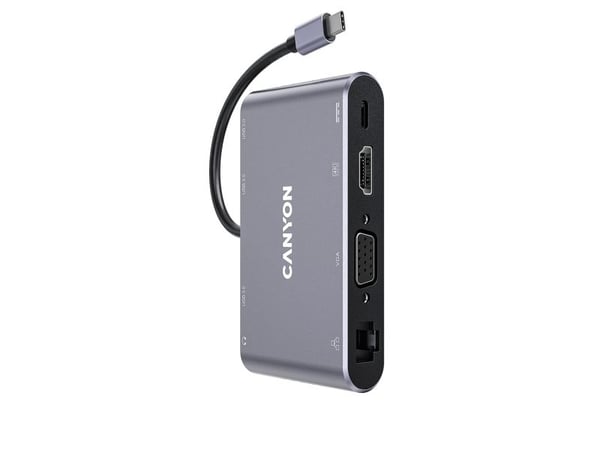 Canyon DS-14 - Dokkingstasjon - USB-C - VGA, HDMI - GigE