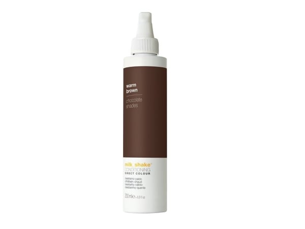 Milk Shake Milk Shake, Direct Colour, ammoniakfri hårfarve-conditioner, varm brun, 200 ml