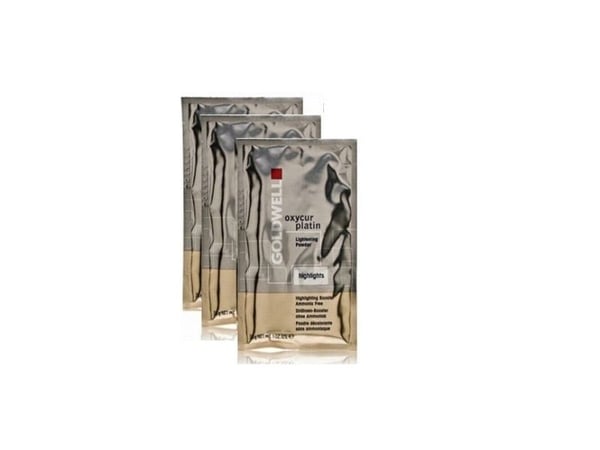 Goldwell Set Trio: Oxycur Platin blekepulver + håroksidant, 3 stk, 30 g for kvinner