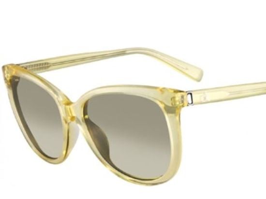 Calvin Klein solbriller, 4185S/55, lys gul, for kvinner