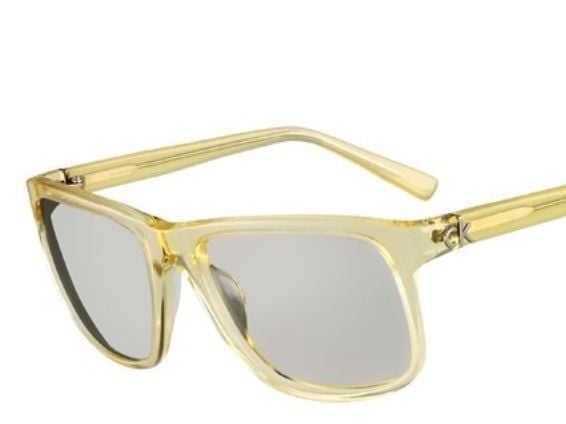 Calvin Klein solbriller 4195S/57, blekgul, for menn