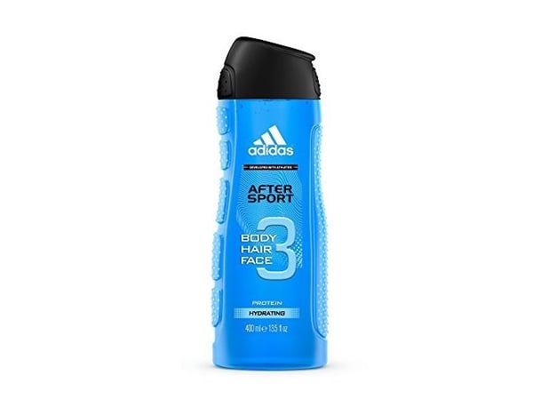 Adidas After Sport 3in1, Suihkugeeli, Aikuiset, Miesten, Vartalo & hiukset, Normaali iho, 400 ml