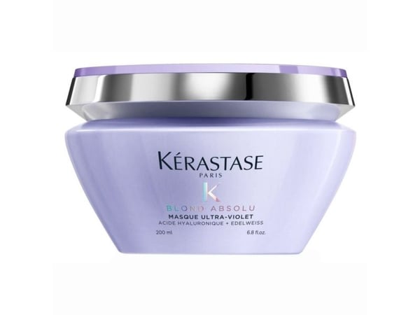 Kerastase Blond Absolu Masque Ultra-Violet 200ml, Kvinner, Blondt hår, Blond, 200 ml, Farge beskyttelse, Hyaluronsyre