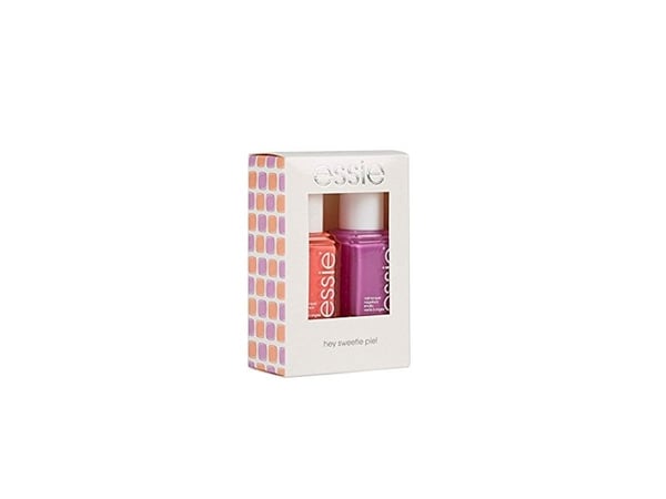 Essie Hey Sweetie Pie! sett: neglelakk, Glossy Shine Finish, 36, Splash Of Grenadine 13,5 ml + neglelakk, Glossy Shine Finish, 74, Tart Deco 13,5 ml