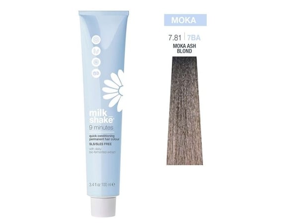 Vopsea permanenta rapida Milk Shake 9 minutter 7,81, Mocha Blond Cenusiu, 100ml