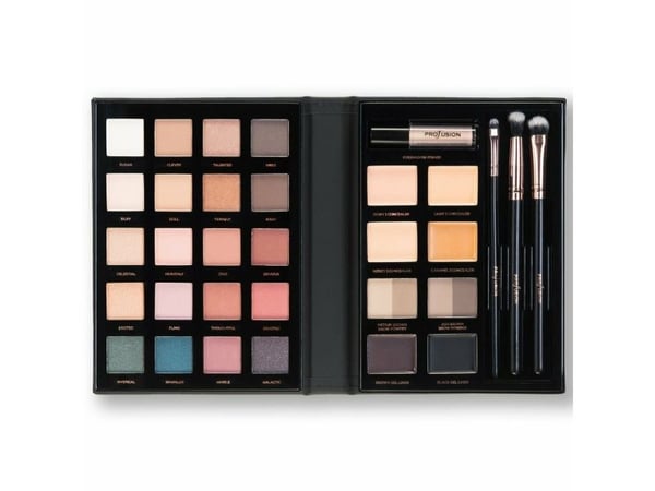 PROFUSION Pro Eyes 32 pc Professional Eye Kit - Eyeshadow, Brow Powder, Brushes