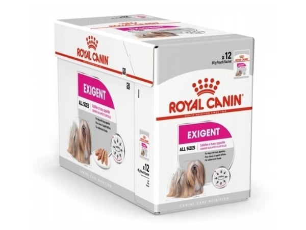 Royal Canin Exigent, Universal, Alla raser, Mini (5 - 10kg), X-Small (<4kg), Kött, 12x85 g