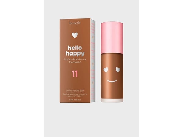 Benefit Hello Happy Brightening Liquid Foundation 11 Dark Neutral SPF 15, 30 ml