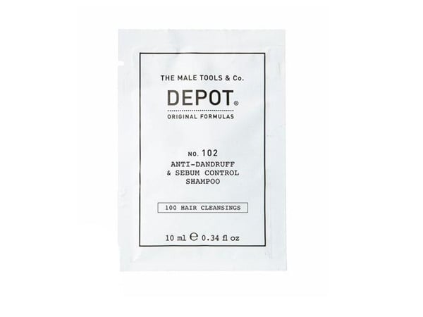 Depot, 100 Hair Cleansing No. 102, Botanical Complex, Hårsjampo, Anti-flass & Sebum Control, 10 ml