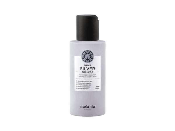 Maria Nila Sheer Silver schampo för att neutralisera gula toner 100 ml