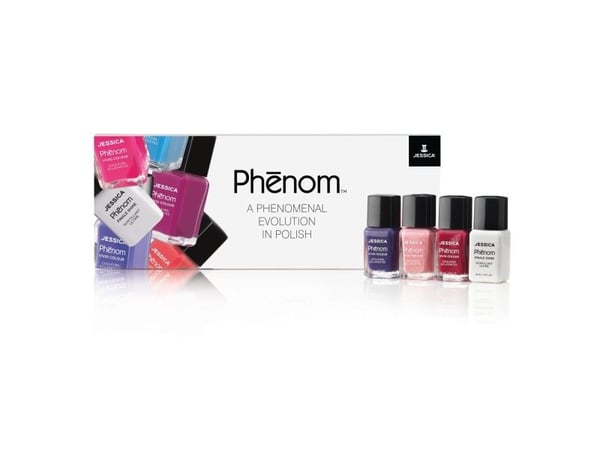 Jessica A Phenomenal Evolution i polskt set Jessica: Phenom Vivid Colour, top coat, nagellack, PHEN-000, Finale Shine, 15 ml + Phenom Vivid Colour,...