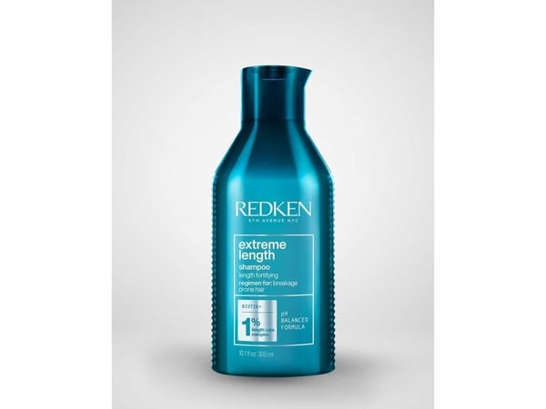 Redken Extreme Length Shampoo, Kvinner, Profesjonell, Sjampo, Skadet hår, Alle farger, 300 ml