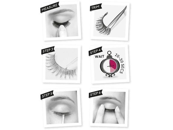 Eylure Naturalite Strip Eyelashes Texture Artificial Eyelashes With Glue Filling Effect 117