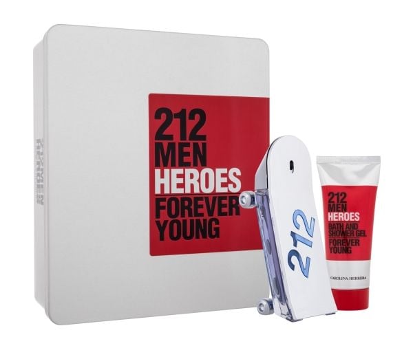 Bundle Carolina Herrera 212 Men Heroes EDT 90 ml + SG 100 ml