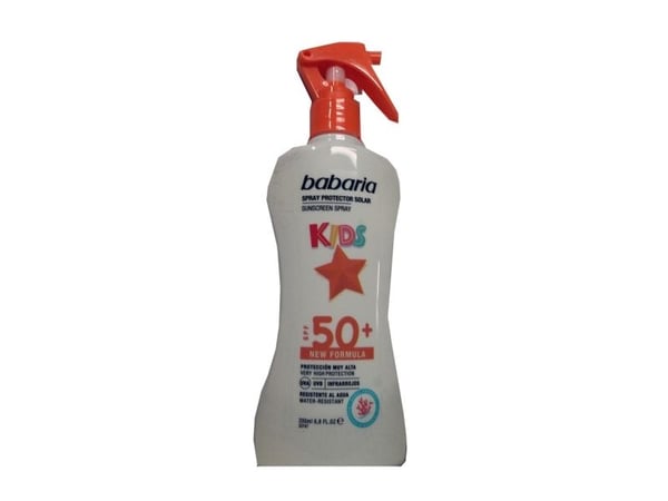 Babaria Sunscreen Spray With Aloe Vera For Children Spf50  200ml