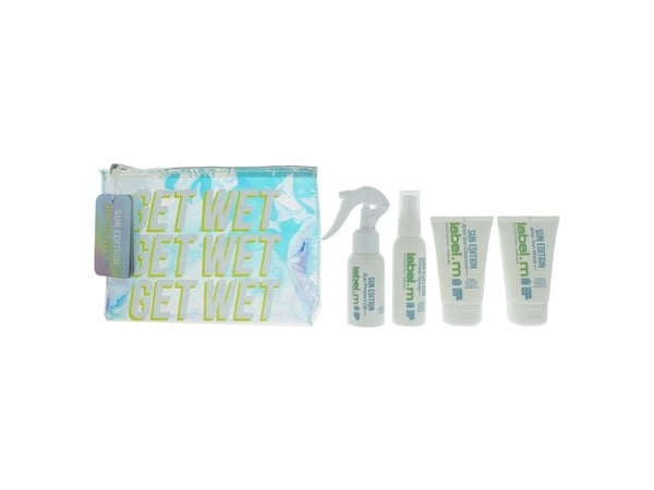 Hårsett Label m Get Wet Sun Edition Alle hårtyper Sjampo 60ml Maske 60ml Olje 60ml Spray 50ml