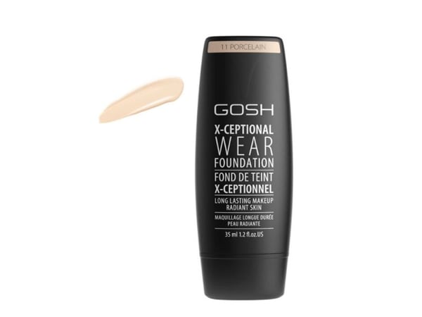 Gosh X-Ceptional Wear Foundation Long Lasting Makeup - 11 Porcelain, 30ml