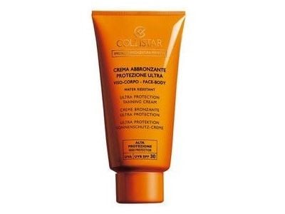 Collistar Ultra Protection Tanning Cream SPF30, Aurinkorasva, Kasvot & vartalo, Tuubi, Ikääntymistä vastaan, Tummien kohtien häivytys, Kosteuttava,...