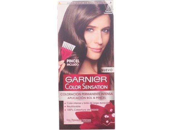 Garnier Color Sensation Permanent Cream Hair Color 50 Luminous Brown