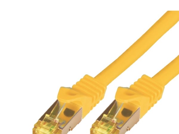 M-CAB - Nettverkskabel - RJ-45 (hann) til RJ-45 (hann) - 20 m - SFTP, PiMF - CAT 7 - gul