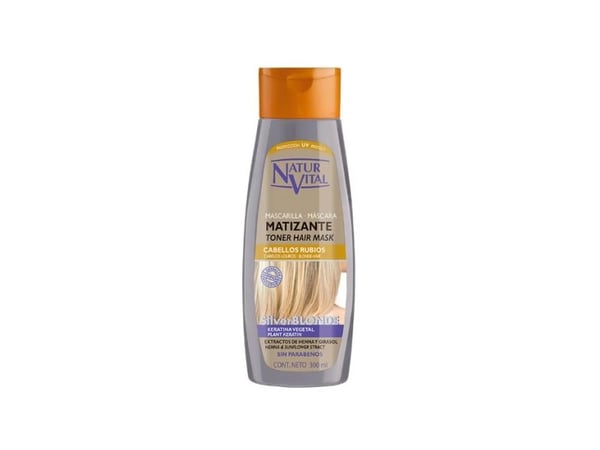 Naturaleza y Vida Silver Blonde, Unisex, Blont hår, Färgbehandlat hår, Blond, 300 ml, Anti-frys, Färgkorrigering, Färgskyddad, Återfuktande, Balsam...