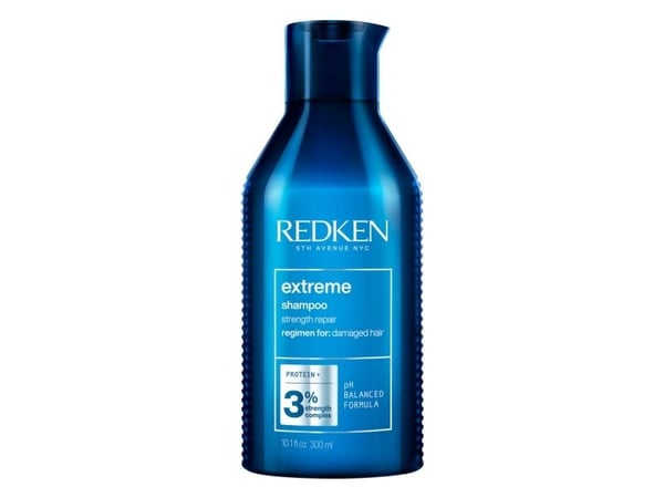 Redken Extreme Strengthening Shampoo, Kvinner, Profesjonell, Sjampo, Skadet hår, Alle farger, 300 ml