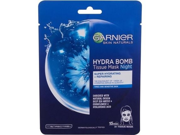 GARNIER_Skin Naturals Hydra Bomb Tissue Mask Yön ravitseva naamio 28g