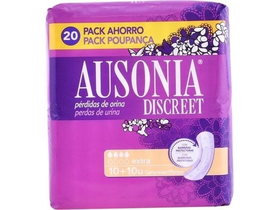 "Ausonia Discreet" ekstra hygieniske innlegg 20 stk