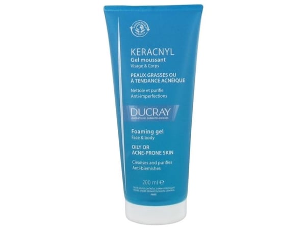 Ducray Keracnyl vaahtoava geeli 200 ml
