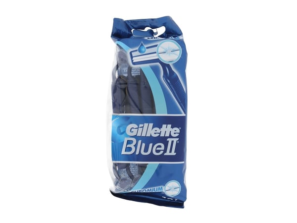 Gillette blå Ii Chromium Engangshøvel til menn 10stk