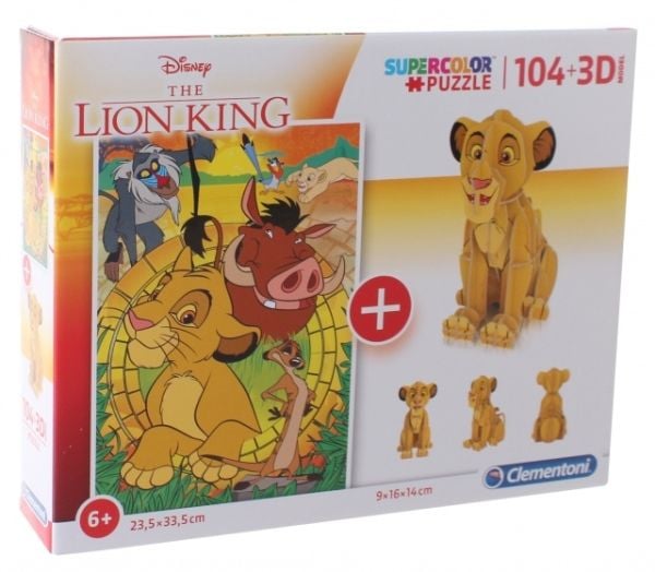 Clementoni Lion King, 104 stykker, Fjernsyn/ filmer, 6 år