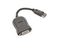 Lenovo - DVI-adapter - enkeltlenke - DisplayPort (hann) til DVI-D (hunn) - 20 cm