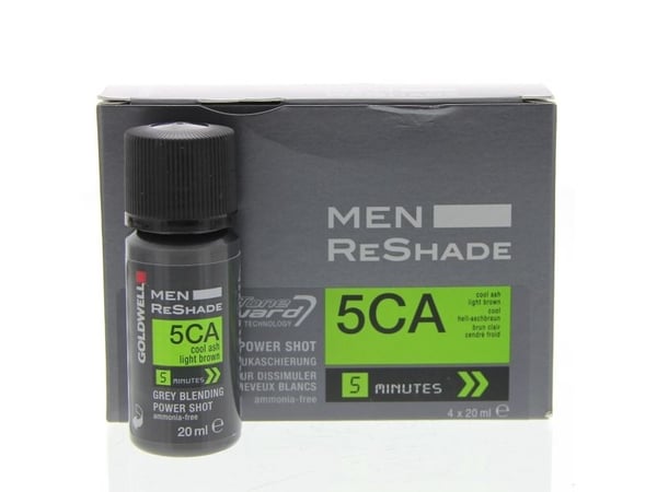 Hårfarge for menn Goldwell Men Reshade 5CA, Ashy Light Brown, 4x20ml
