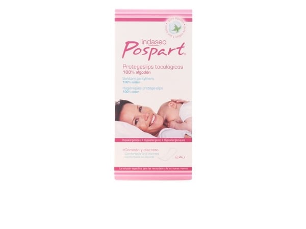 Indasec Pospart Pantilyner Tocologico 100 puuvilla 24 kpl