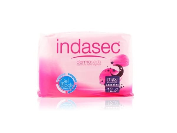 Indasec Dermoseda Good Night inkontinenskompress Maxi 12 stk