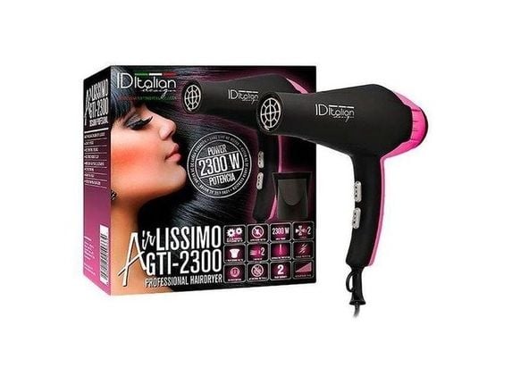 ID Italian Design Airlissimo Gti hårfön 2300W 2 temperaturlägen, rosa